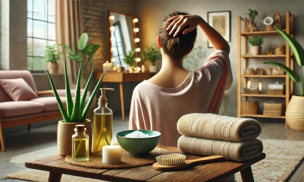 pain in hair roots home remedy