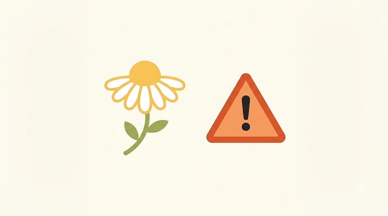 Illustration representing caution needed before giving herbal remedies to toddlers