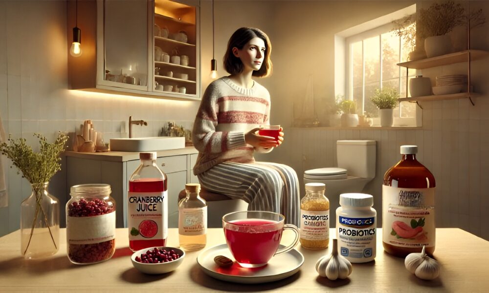 when i pee it hurts at the end female home remedy