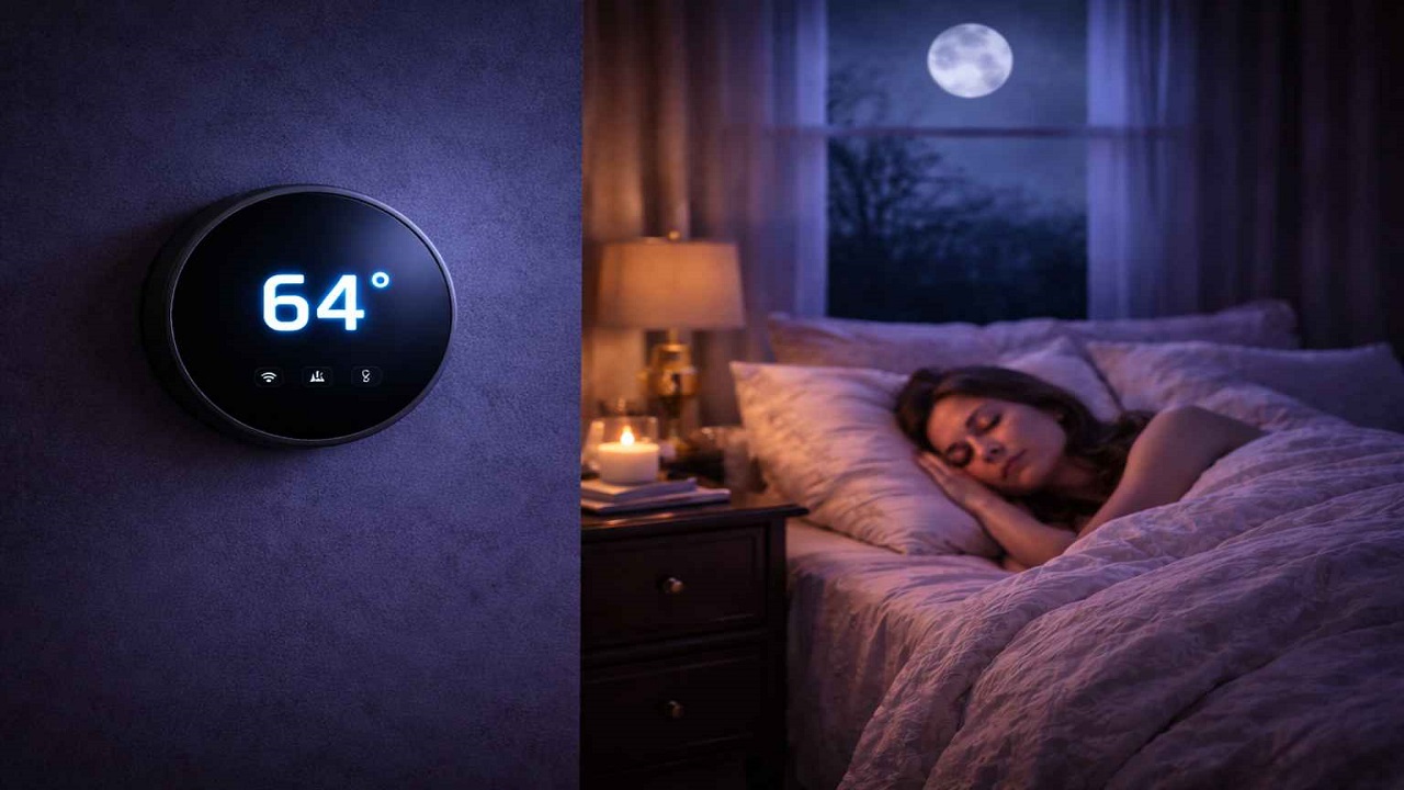 Serene sleep under moonlit glow-best temperature for sleep