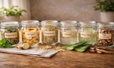 Evidence-based herbs for intestinal inflammation: peppermint, ginger, chamomile, fennel, aloe vera, DGL licorice