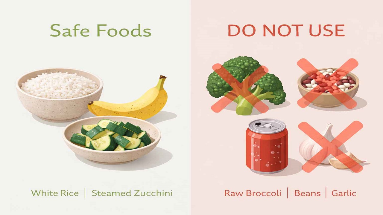 Foods to avoid during intestinal inflammation recovery