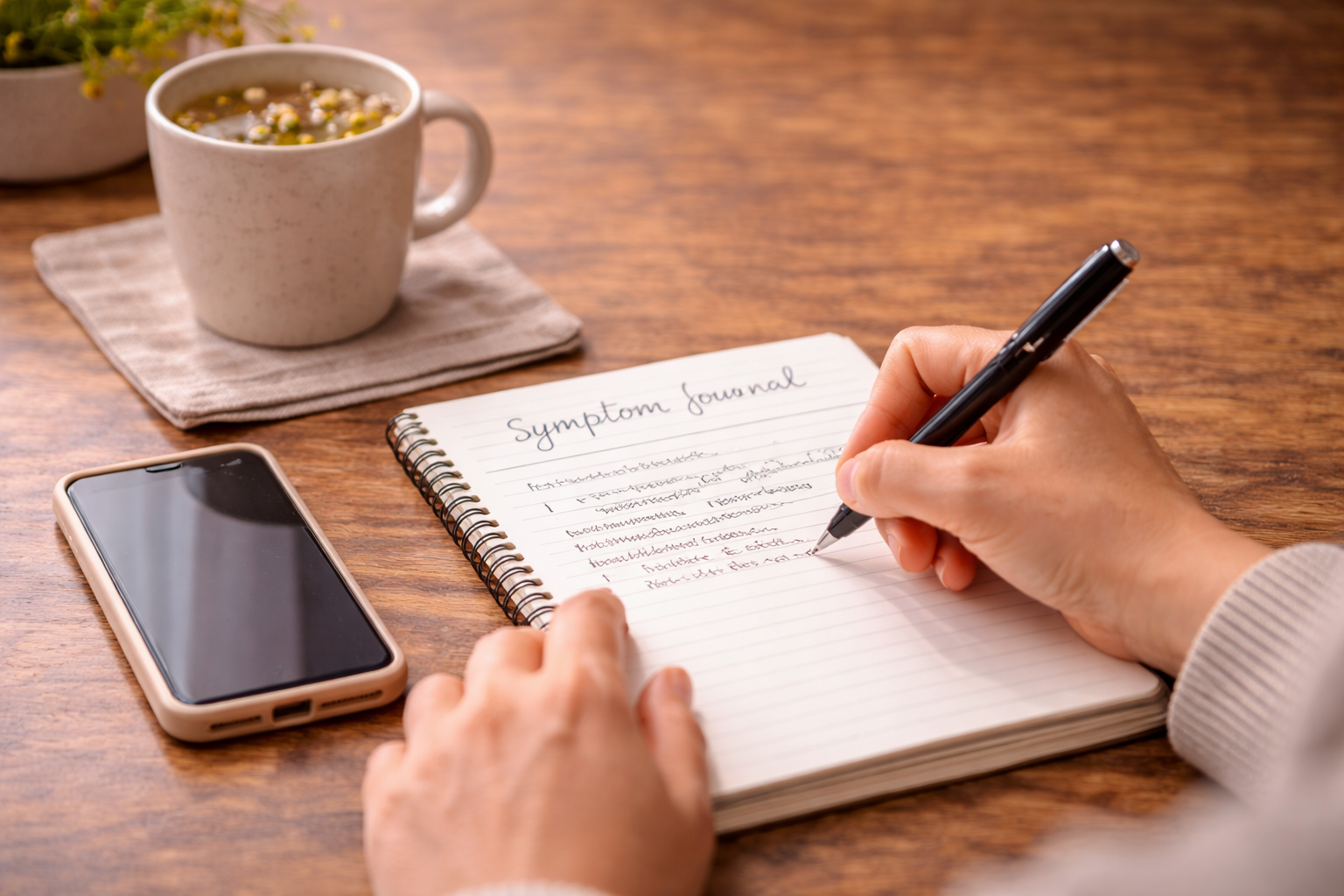 Tracking symptoms and knowing when to seek medical help