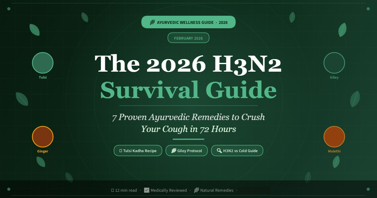 The 2026 H3N2 Survival Guide: 7 Proven Ayurvedic Remedies to Crush Your Cough in 72 Hours