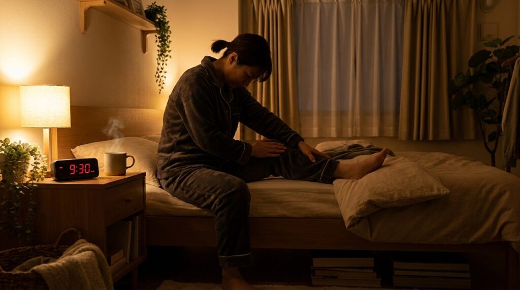 pre-sleep routine restless legs