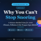 Why You Cant stop snoring