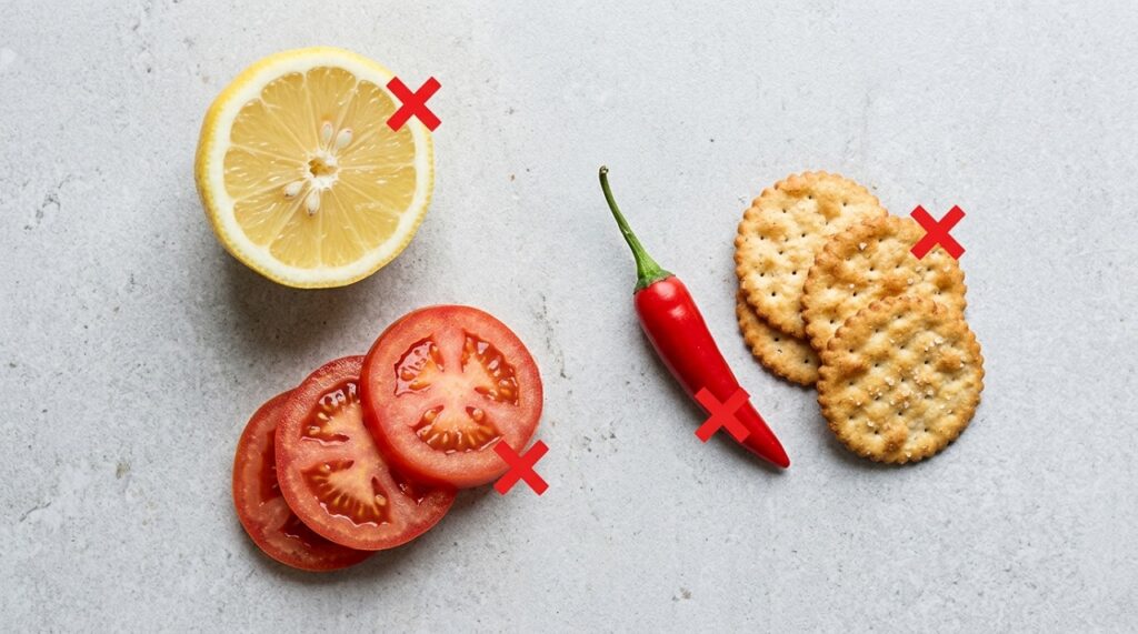 foods to avoid for canker sore