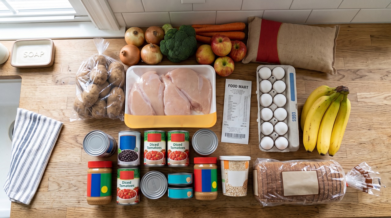 7-day budget meal plan using Aldi ingredients, under $60 for one person
